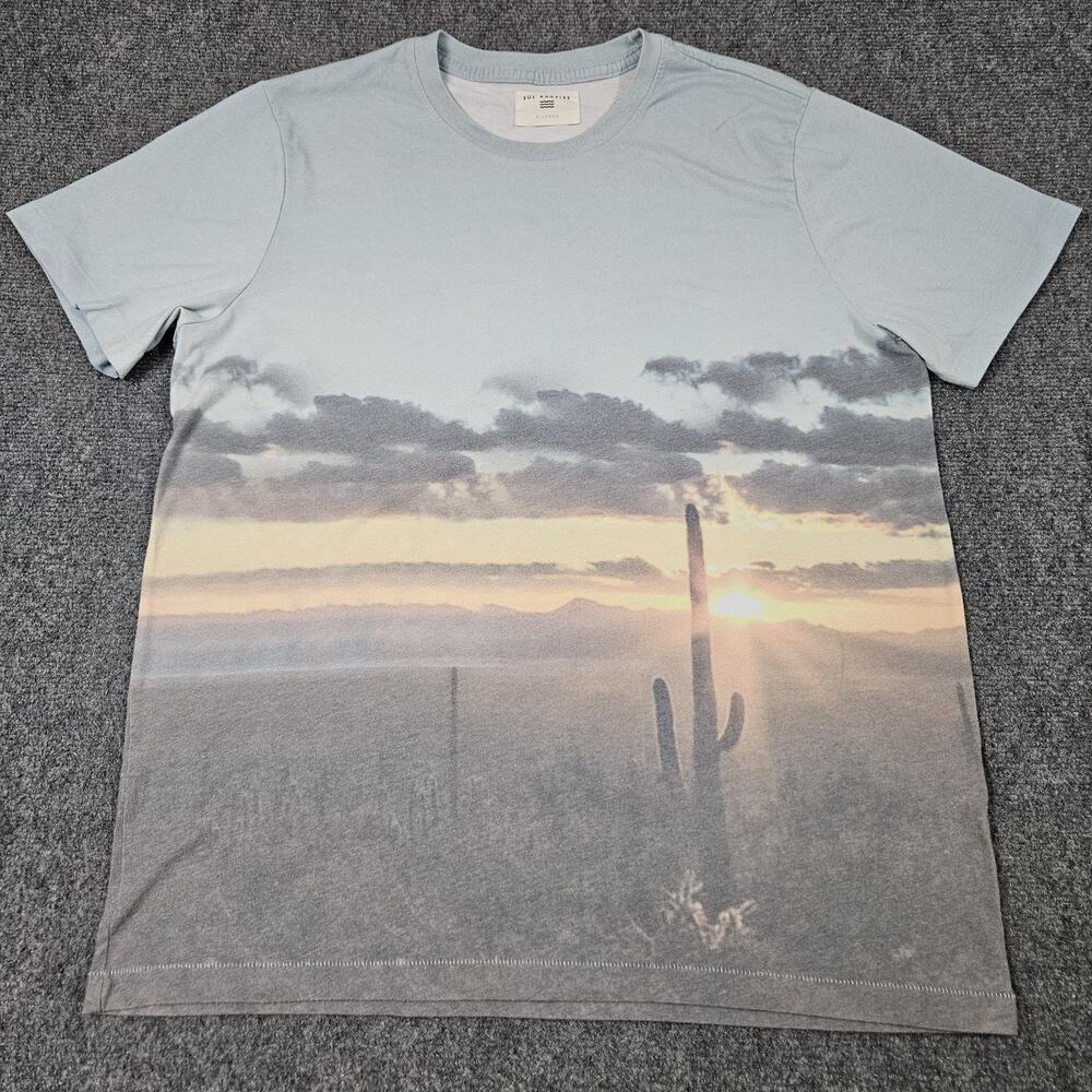 Sol Angeles Tshirt XL Desert Cactus Sunset Sky Artwork Print Nature Southwestern